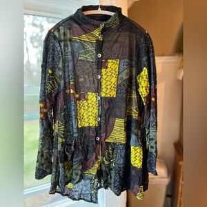 Chalet et Ceci Esther Shirt Multicolored Bohemian Women’s Size Small